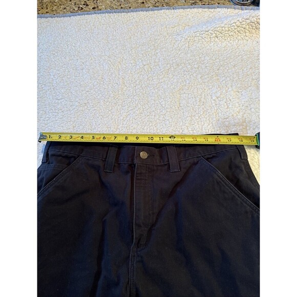 Carhartt Jeans Mens 36 Black Relaxed Fit Dark Wash Loose B324 BLK 36x34 - Picture 3 of 7